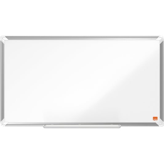 Nobo® Whiteboard Premium Plus Nano CleanT Widescreen Maße der Oberfläche: 71 x 40 cm (B x H) Tafel magnethaftend nicht beidseitig beschreibbar inkl. Nobo Marker Stahl lackiert weiß
