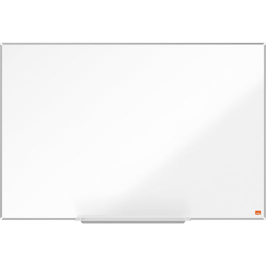 Nobo® Whiteboard Impression Pro Stahl Maße der Oberfläche: 90 x 60 cm (B x H) Tafel magnethaftend nicht beidseitig beschreibbar inkl. Nobo Marker Stahl lackiert weiß