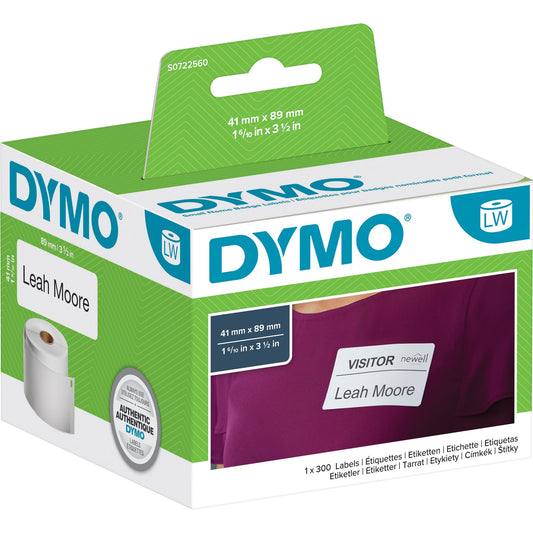 DYMO® Namensetikett Original 41 x 89 mm (B x H) wieder ablösbar Papier weiß