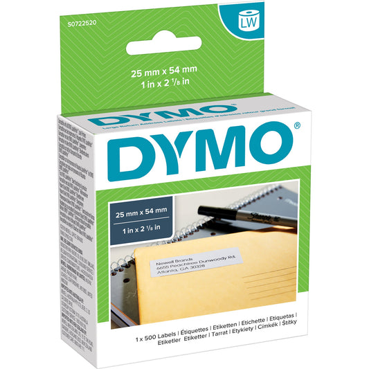 DYMO® Adressetikett 25 x 54 mm (B x H) Papier weiß 500 Etik./Rl.
