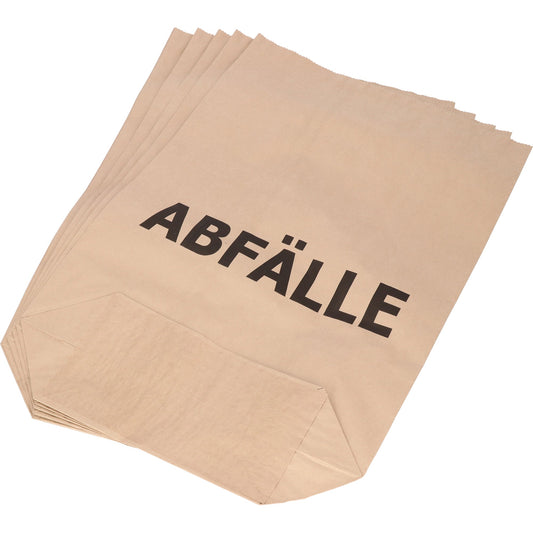 Müllbeutel 55 x 85+20 cm (B x H) 70l Papier natronbraun 25 St./Pack.