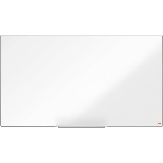Nobo® Whiteboard Impression Pro Widescreen Maße der Oberfläche: 122 x 69 cm (B x H) Tafel magnethaftend nicht beidseitig beschreibbar inkl. Nobo Marker Stahl emailliert weiß