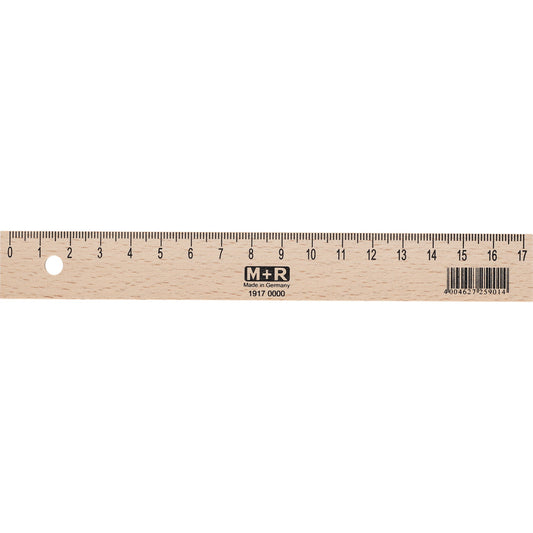 M+R Lineal 17cm Buchenholz buche