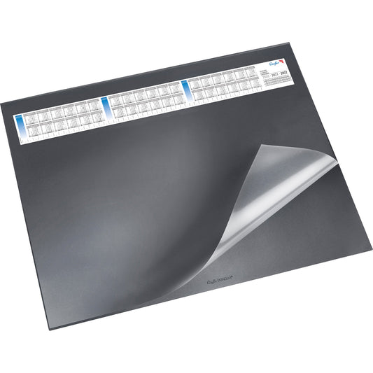 Läufer Schreibunterlage Durella DS 65 x 52 cm (B x H) mit Kalender 3 Jahre Kunststoff schwarz