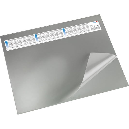 Läufer Schreibunterlage Durella DS 65 x 52 cm (B x H) mit Kalender 3 Jahre Kunststoff grau