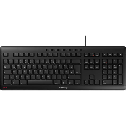 CHERRY Tastatur STREAM Windows®, Mac universell USB-A schwarz