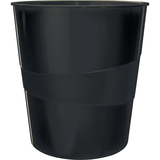 Leitz Papierkorb Recycle 29 x 32,4 cm (Ø x H) recycelbar Kunststoff, 98 % recycelt Farbe: schwarz