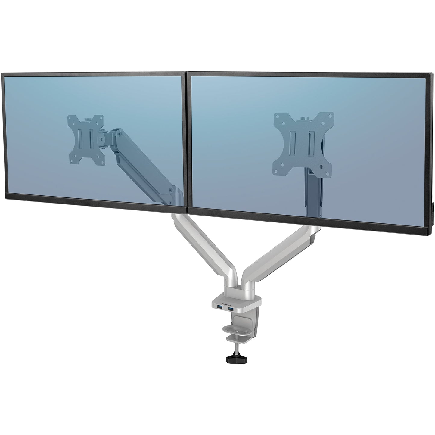 Fellowes® Monitorschwenkarm Platinum Series 85,09 x 39,37 x 15,24 cm (B x H x T) 2 x 8kg Aluminium/ABS Kunststoff silber