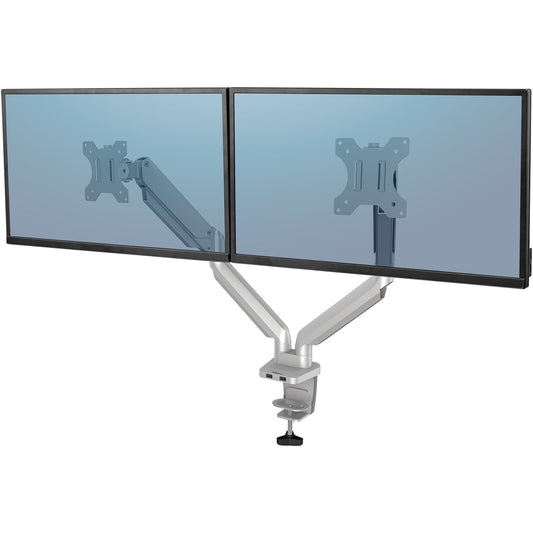 Fellowes® Monitorschwenkarm Platinum Series 85,09 x 39,37 x 15,24 cm (B x H x T) 2 x 8kg Aluminium/ABS Kunststoff silber