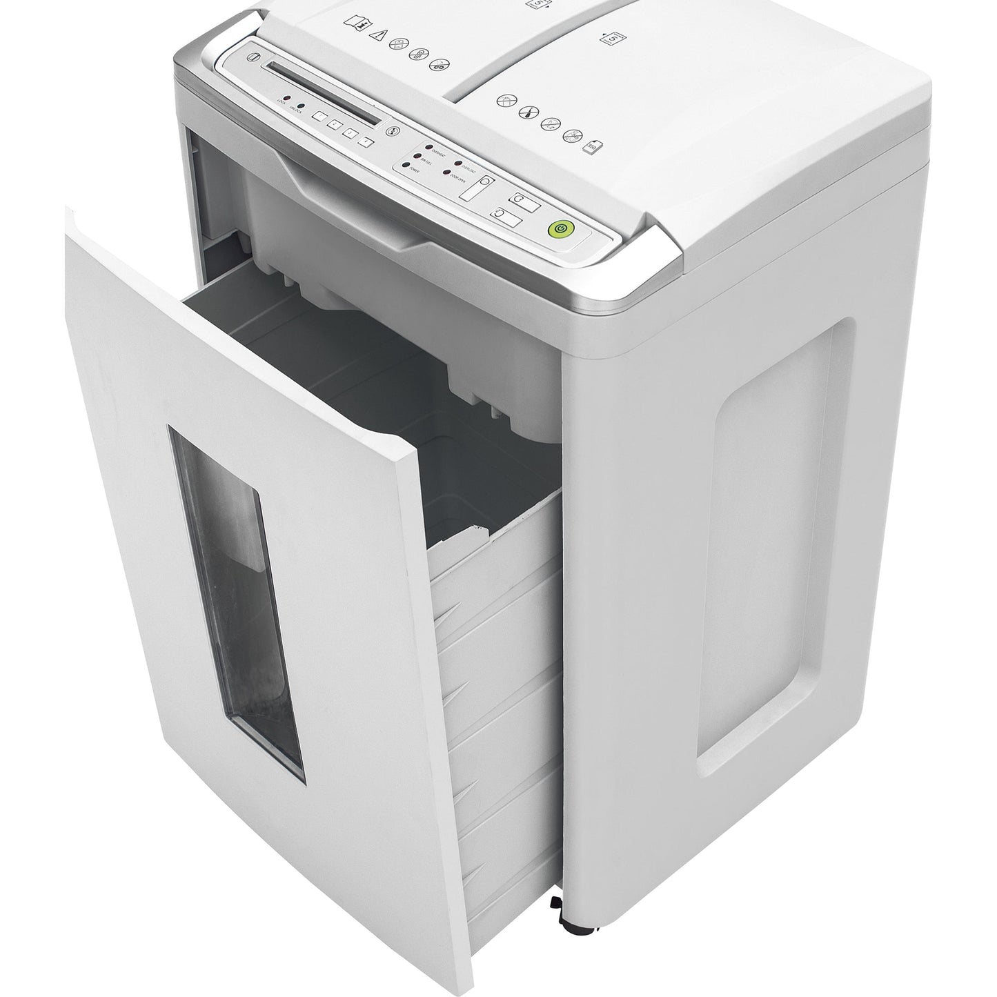 Shredcat Aktenvernichter SHREDCAT 8285 CC P-4 Papier, Heftklammern, Kreditkarten, CDs/DVDs Partikelschnitt 6 Bl. manuell, 350 Bl. automatisch hellgrau