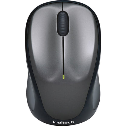 Logitech Optische PC Maus M235 Links- und Rechtshänder nicht ergonomisch USB-A 25m Batterie inkl. Unifying-Empfänger grau