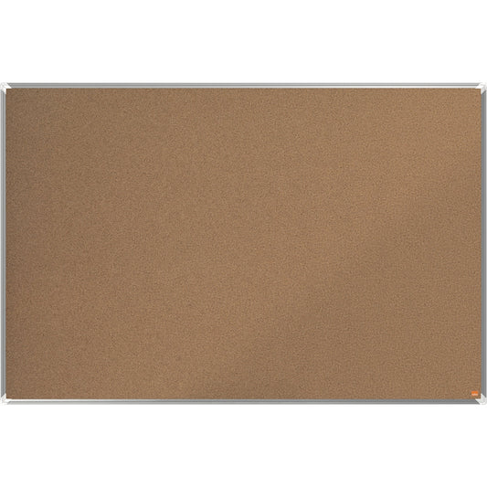 Nobo® Pinnwand Premium Plus 150 x 100 cm (B x H) Maße der Oberfläche: 147,6 x 96,6 cm (B x H) Kork Material des Rahmens: Aluminium naturbraun