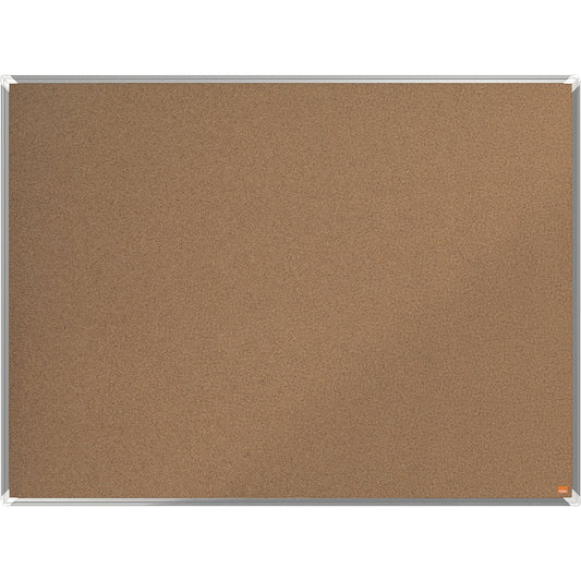 Nobo® Pinnwand Premium Plus 120 x 90 cm (B x H) Maße der Oberfläche: 117,3 x 86,5 cm (B x H) Kork Material des Rahmens: Aluminium naturbraun