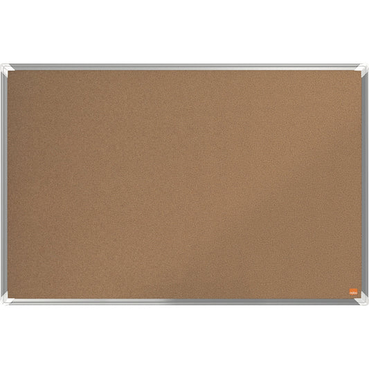 Nobo® Pinnwand Premium Plus 90 x 60 cm (B x H) Maße der Oberfläche: 87,1 x 56,2 cm (B x H) Kork Material des Rahmens: Aluminium naturbraun