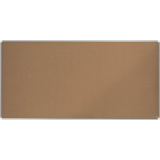 Nobo® Pinnwand Premium Plus 200 x 100 cm (B x H) Maße der Oberfläche: 197,4 x 96,2 cm (B x H) Kork Material des Rahmens: Aluminium naturbraun