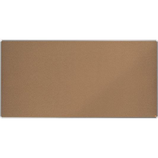 Nobo® Pinnwand Premium Plus 240 x 120 cm (B x H) Maße der Oberfläche: 238,3 x 116,7 cm (B x H) Kork Material des Rahmens: Aluminium naturbraun