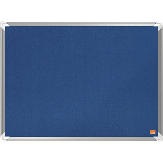 Nobo® Pinnwand Premium Plus 60 x 45 cm (B x H) Maße der Oberfläche: 56,8 x 41,1 cm (B x H) Filz Material des Rahmens: Aluminium blau