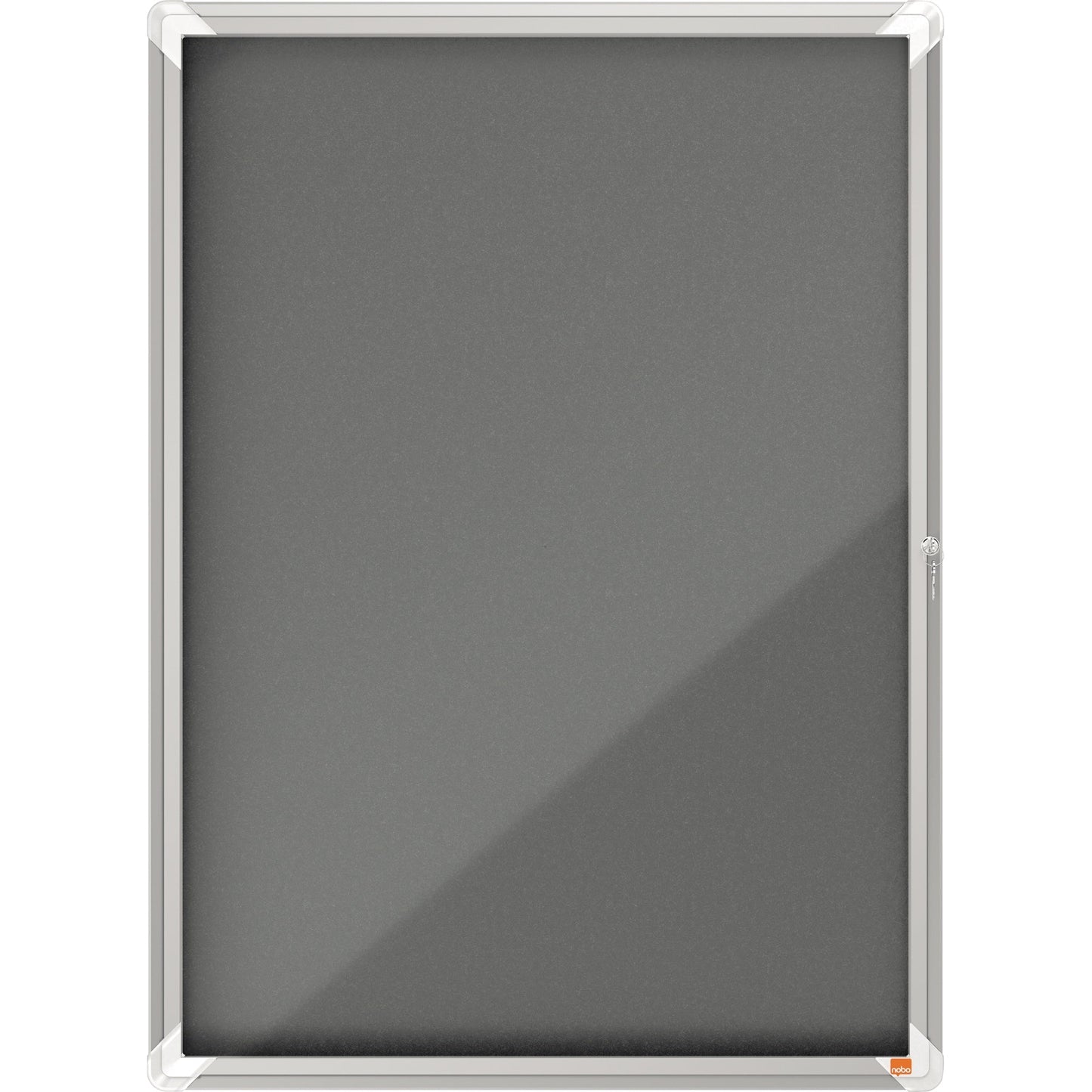 Nobo® Schaukasten Premium Plus Innenbereich 100 x 75,5 x 4 cm (B x H x T) 9 x DIN A4 mit Schloss Aluminium silber