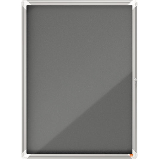 Nobo® Schaukasten Premium Plus Innenbereich 100 x 75,5 x 4 cm (B x H x T) 9 x DIN A4 mit Schloss Aluminium silber