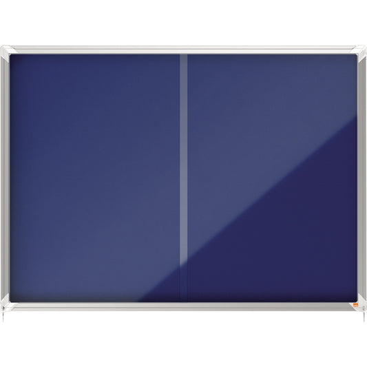 Nobo® Schaukasten Premium Plus Innenbereich 135,2 x 96,7 x 6,3 cm (B x H x T) 18 x DIN A4 mit Schloss Aluminium silber