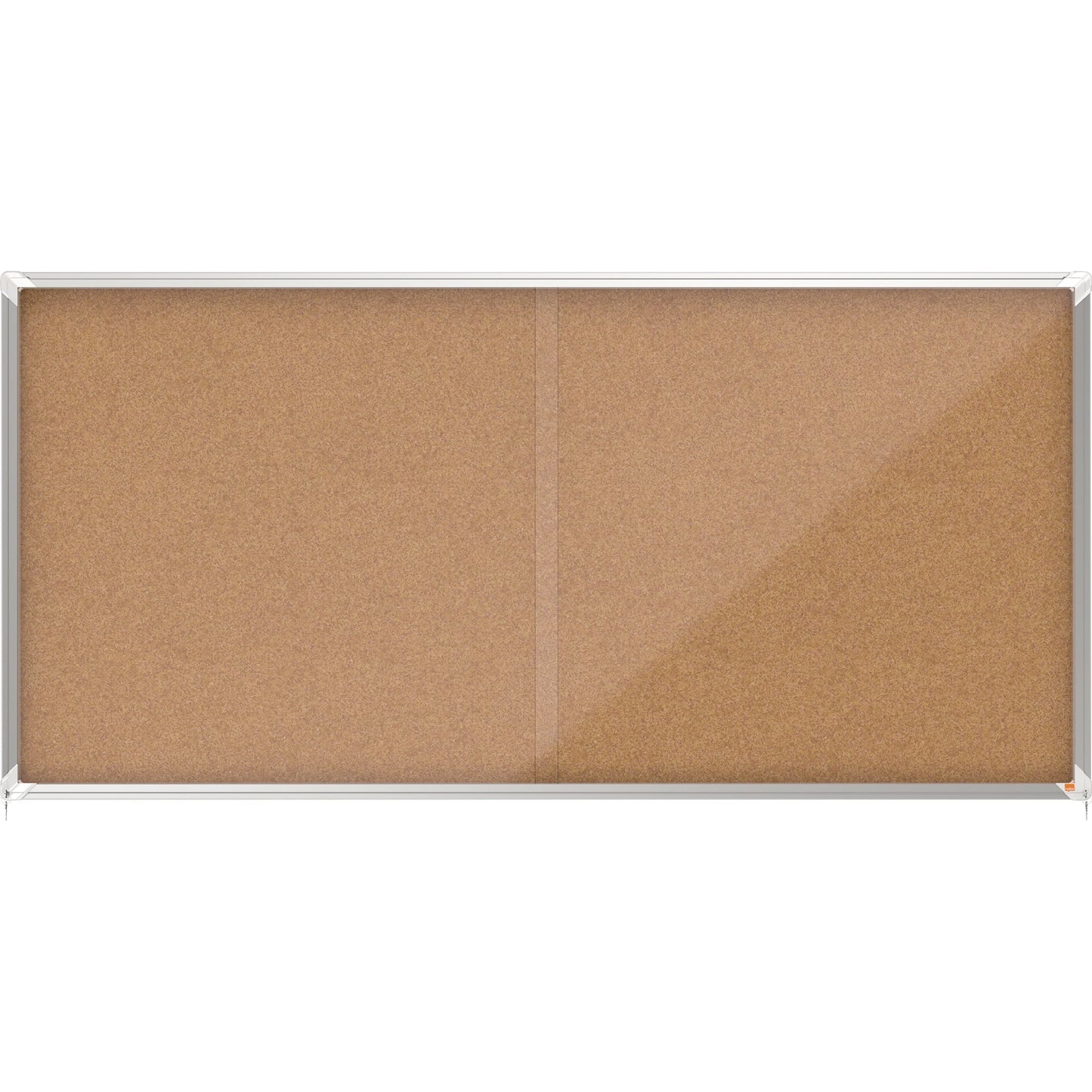 Nobo® Schaukasten Premium Plus Innenbereich 199,7 x 96,7 x 6,3 cm (B x H x T) 27 x DIN A4 mit Schloss Aluminium silber