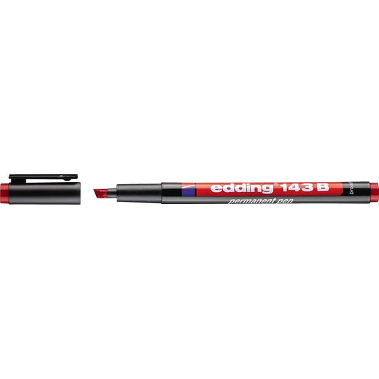 edding Folienstift 143 B 1-3mm rot nicht dokumentenecht