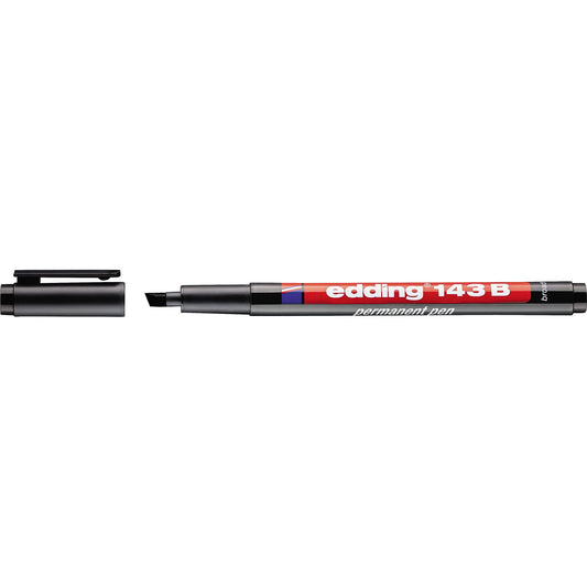 edding Folienstift 143 B 1-3mm schwarz nicht dokumentenecht
