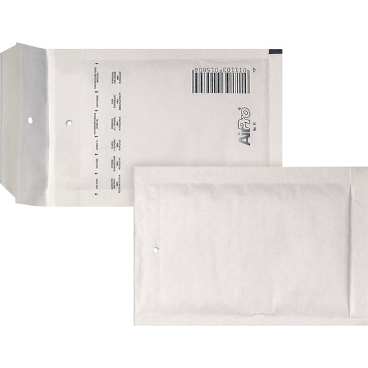 AIRPRO Luftpolstertasche W/11 mit Haftklebung, Lochung für Klammer Kraftpapier weiß 200 St./Pack.