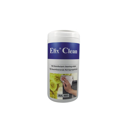 Elix Clean Desinfektionstücher Oberfläche 13 x 15 cm (B x H) alkoholfrei bakterizid, levurozid, begrenzt viruzid 6-8 100 St./Pack.