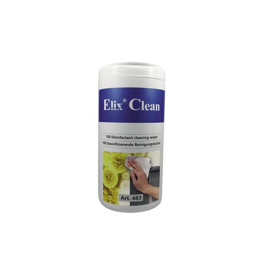 Elix Clean Desinfektionstücher Oberfläche 13 x 15 cm (B x H) alkoholfrei bakterizid, levurozid, begrenzt viruzid 6-8 100 St./Pack.