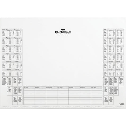 DURABLE Ersatzkalender 57 x 41 cm (B x H) Papier weiß 25 Bl.