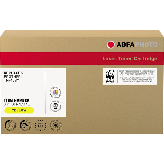 AgfaPhoto Toner kein Originalzubehör Kompatibel mit: Brother TN-423Y ca. 4.000 Seiten gelb