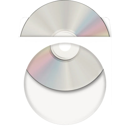 HERMA CD/DVD Hülle 12,4 x 12,4 cm (B x H) Papier weiß 100 St./Pack.