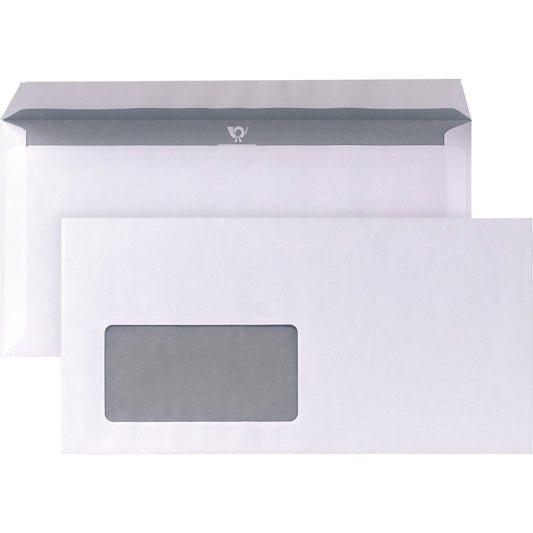 POSTHORN Briefumschlag DIN lang 220 x 110 mm (B x H) mit Haftklebung mit Fenster 80g/m² weiß 1.000 St./Pack.