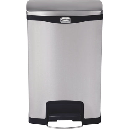 Rubbermaid Tretabfalleimer SLIM JIM® STEP-ON 46 x 72,80 x 34,80 cm (B x H x T) 50l Edelstahl silber/schwarz