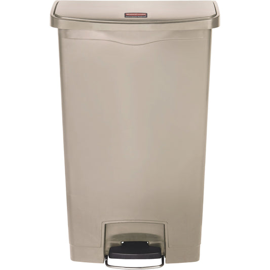 Rubbermaid Tretabfalleimer SLIM JIM® STEP-ON 33,02 x 80,98 x 52,37 cm (B x H x T) 68l Kunststoff beige