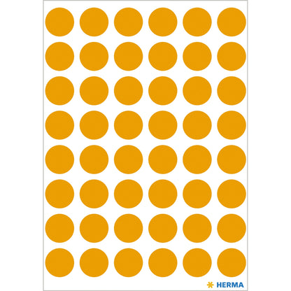 HERMA Markierungspunkt VARIO 13mm Papier leuchtorange 240 Etik./Pack.