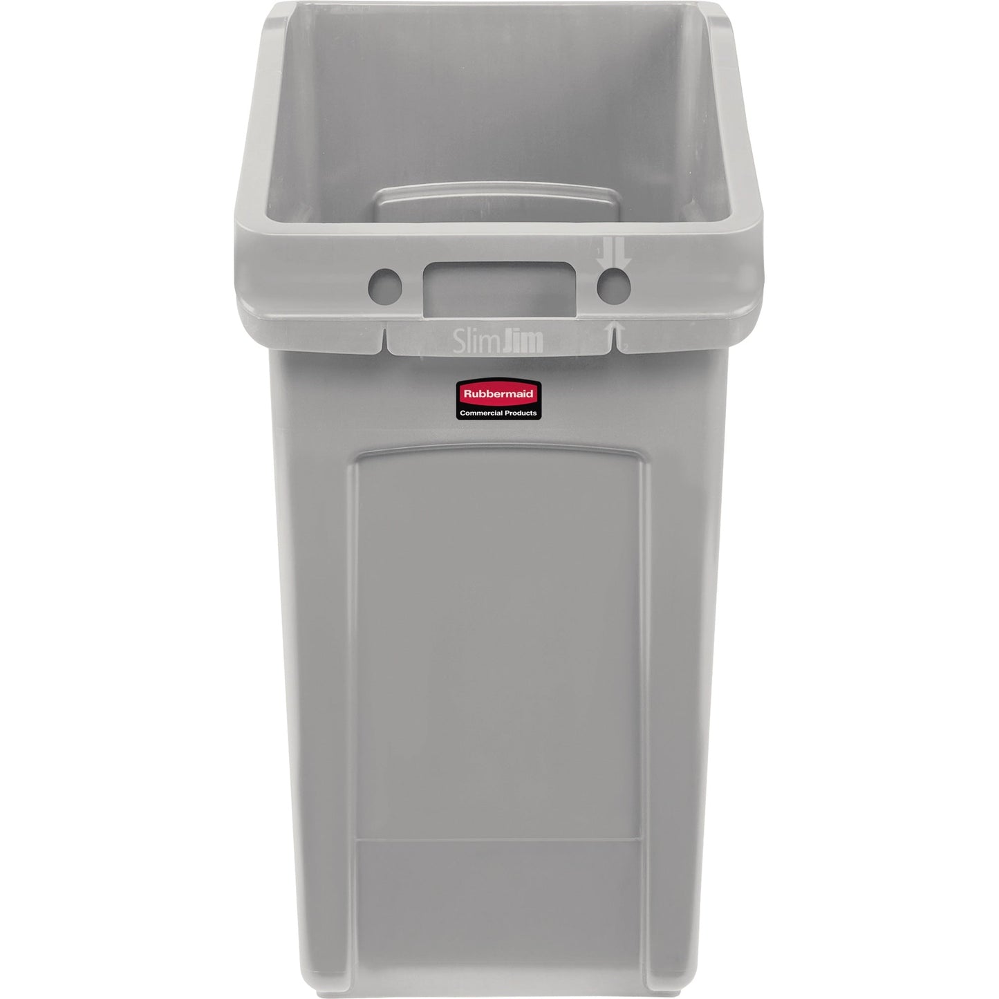 Rubbermaid Abfalleimer SLIM JIM® 87l Kunststoff grau 1 Sortierfach