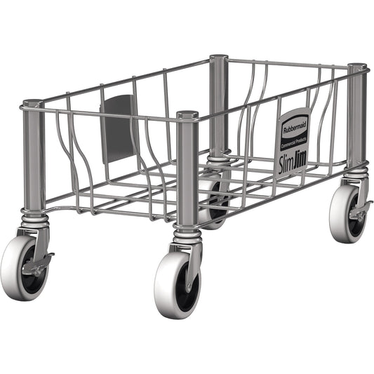 Rubbermaid Transportroller Slim Jim Abfalleimer SLIM JIM® 2026721, 2026725, 2026726 16,48 x 41,94 cm (B x H) Edelstahl silber