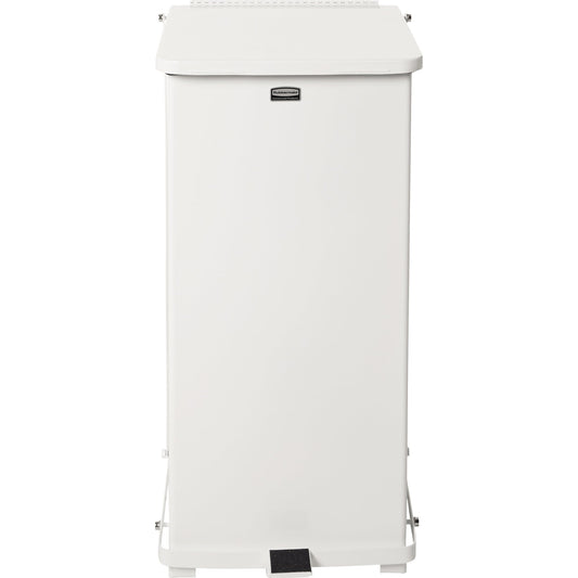 Rubbermaid Abfalleimer Defender 90l Stahl, verzinkt weiß 1 Sortierfach
