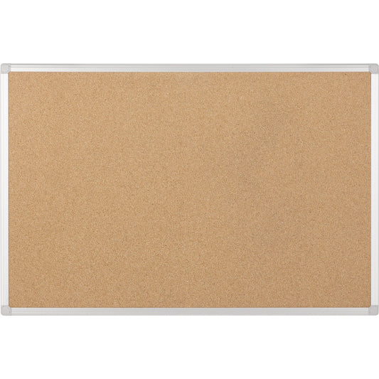 Bi-office Pinnwand Earth 90 x 60 cm (B x H) Maße der Oberfläche: 86 x 56 cm (B x H) Kork Material des Rahmens: Aluminium braun