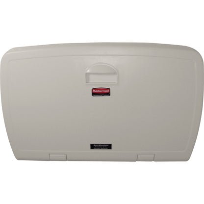 Rubbermaid Wickelstation Vertikal 10,16 x 58,42 x 86,61 cm (B x H x T) zusammenklappbar Polypropylen hellplatin