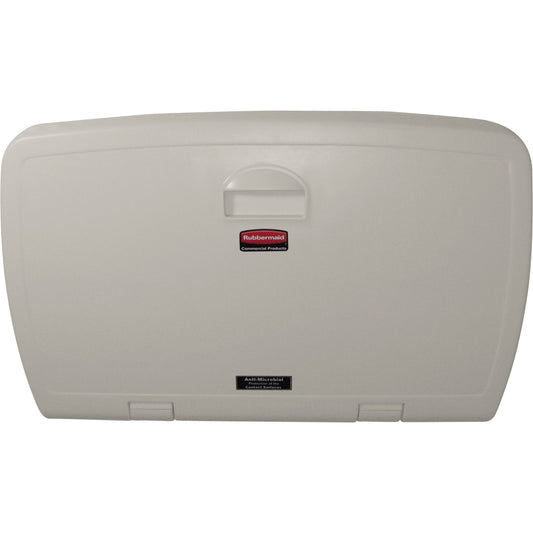 Rubbermaid Wickelstation Vertikal 10,16 x 58,42 x 86,61 cm (B x H x T) zusammenklappbar Polypropylen hellplatin