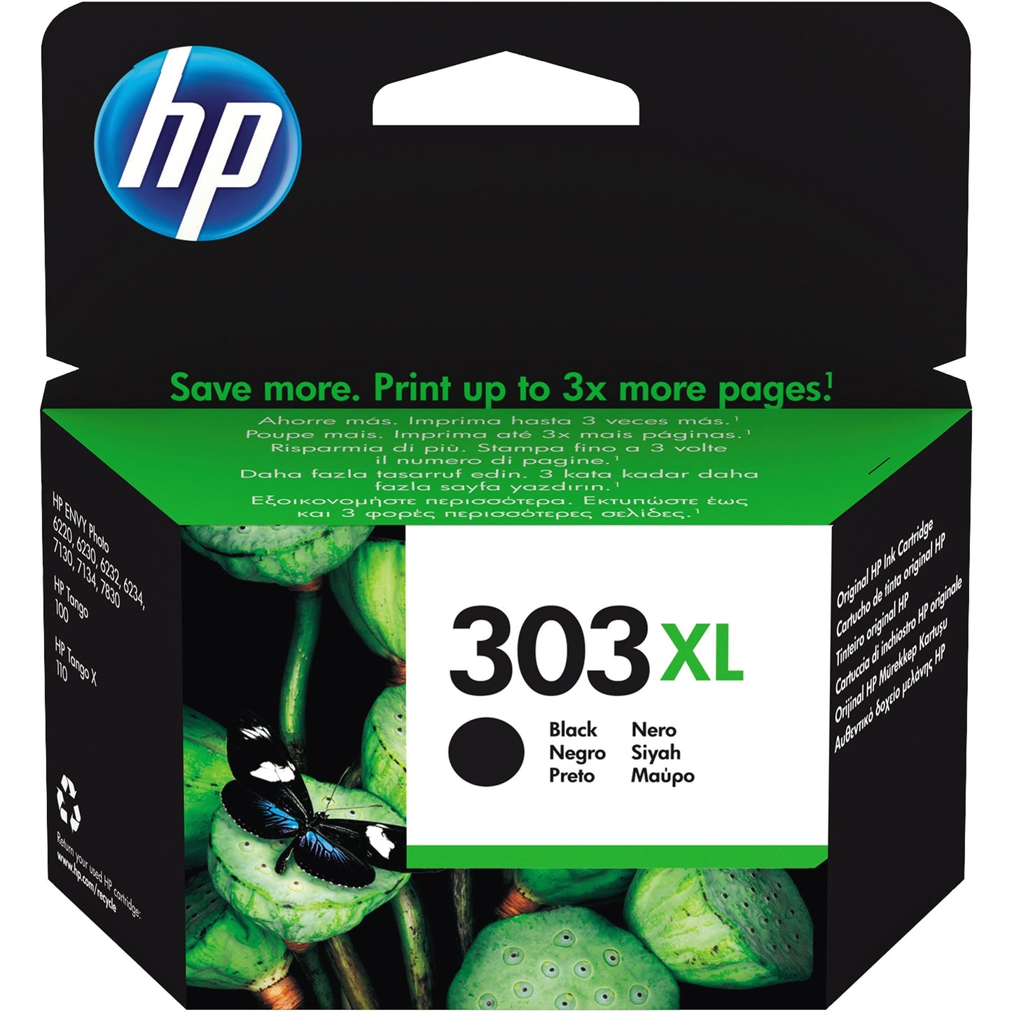 HP Tintenpatrone Originalzubehör 303XL ca. 600 Seiten schwarz 12ml