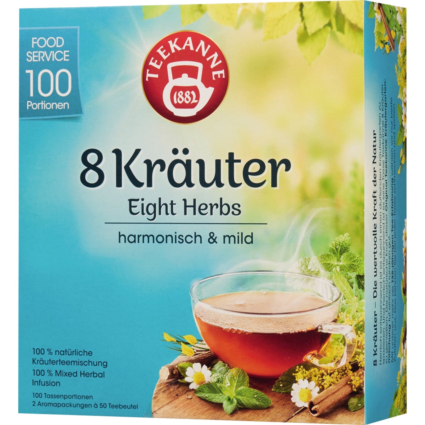 Teekanne Tee 8-Kräuter 100 Btl./Pack.