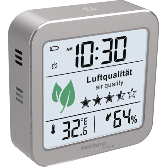 technoline® Luftsensor WL 1020 8,2 x 8,2 x 2,5 cm (B x H x T) Batterie, Netzbetrieb