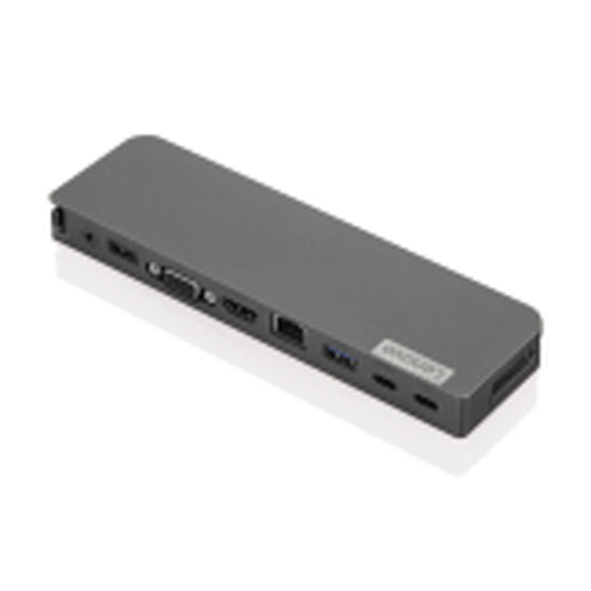 Lenovo Dockingstation 18 x 1,7 x 5,3 cm (B x H x T) Netzbetrieb 1 x USB-C (Stromanschluss), 1 x USB-C 3.1, 1 x USB 3.1 Gen 1, 1 x USB 2.0, 1 x HDMI, 1 x VGA, 1 x RJ45, 1 x Kopfhörer/Mikrofon