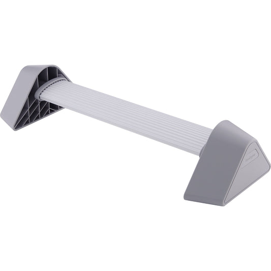 Kensington Fußstütze 61 x 12,5 x 24,8 cm (B x H x T) Aluminium/Gummi grau
