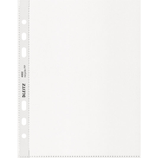 Leitz Prospekthülle Recycle DIN A5 100µm oben offen Polypropylen, 90 % recycelt transparent 25 St./Pack.