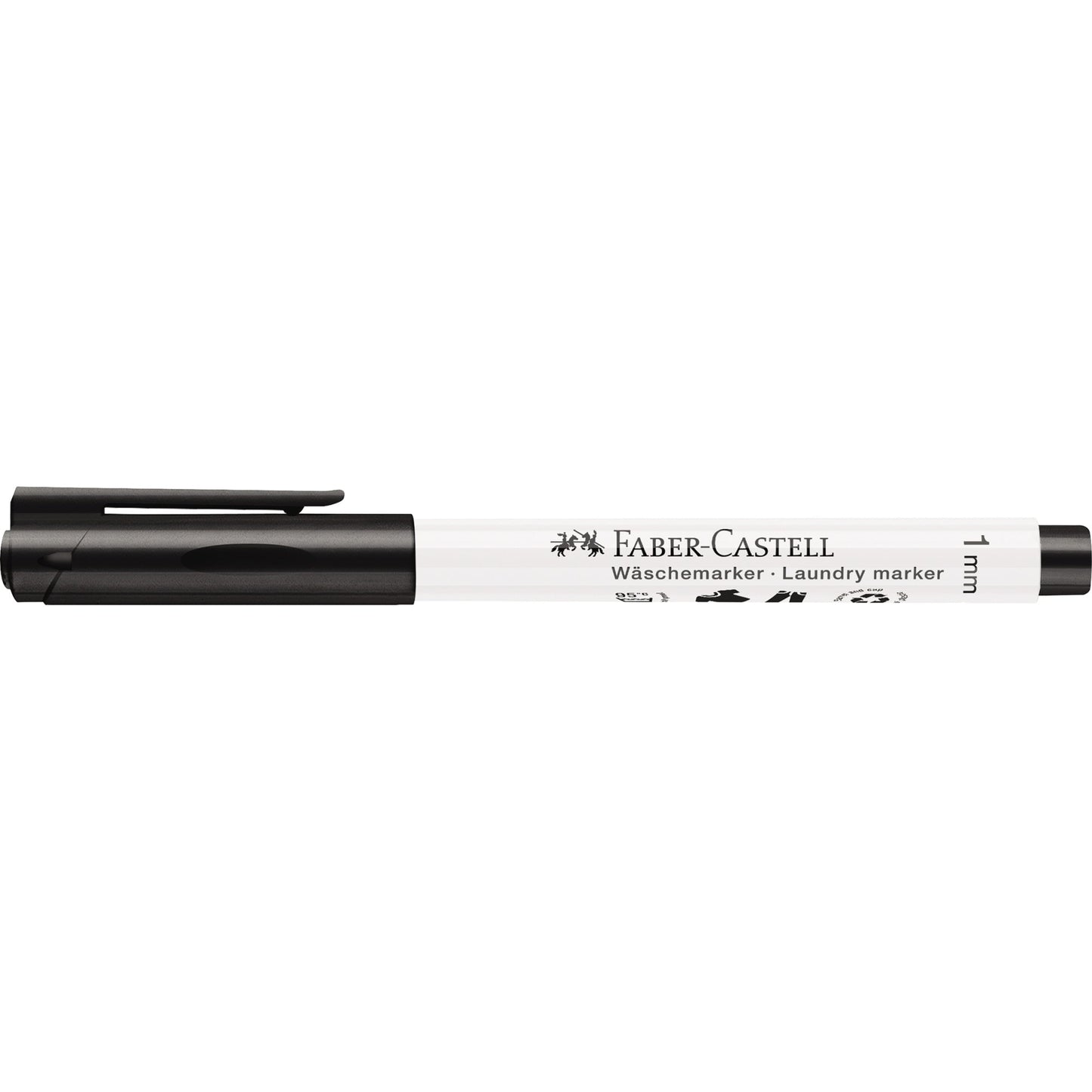 Faber-Castell Textilmarker 1mm schwarz Rundspitze